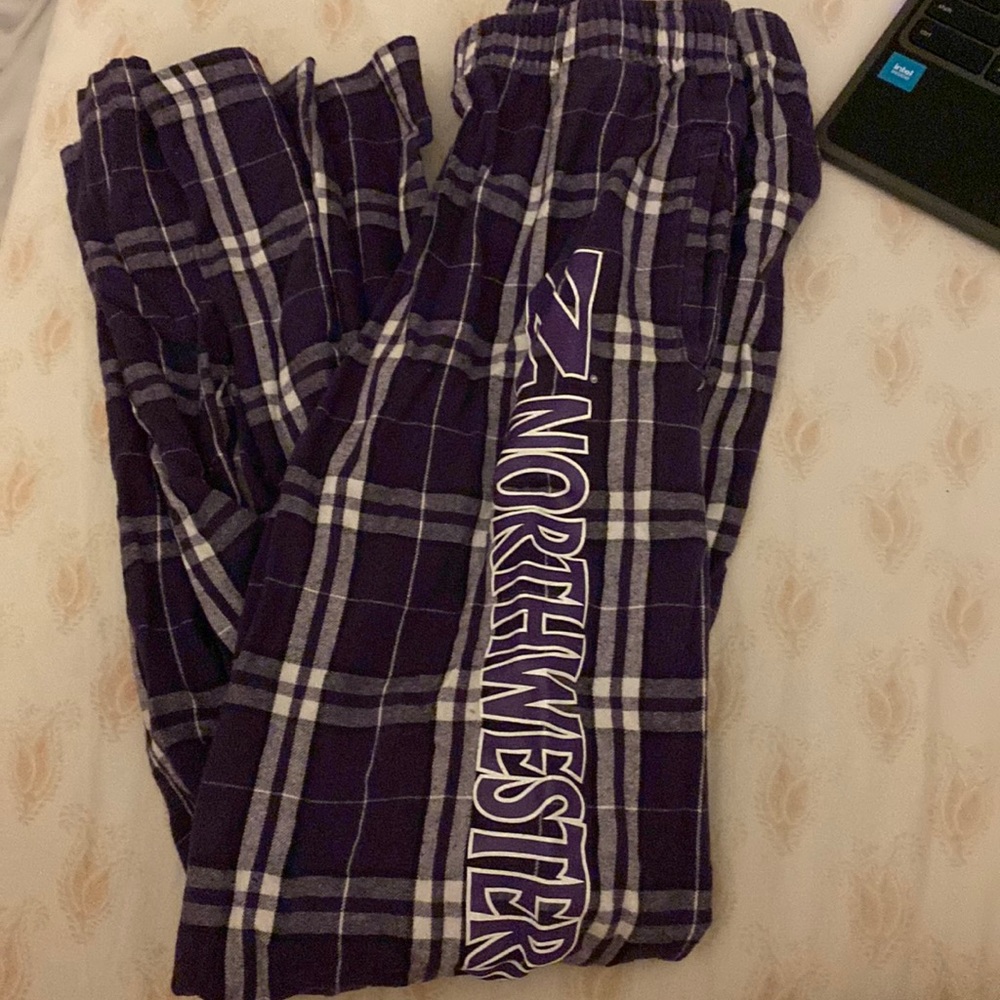 Northwestern flannel pants